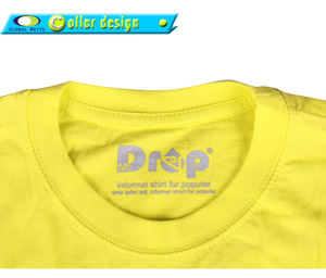 T-shirt pesante tinta unita durevole durevole durevole di vendita calda degli uomini di logo su ordinazione - Product Image 3