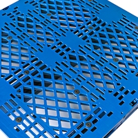 Palette Euro 4 voies en HDPE vierge épaissi, résistante aux chocs, structure robuste pour rayonnage et transport de marchandises en entrepôt, OEM