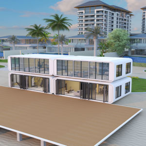 Camp de travail modulaire <span class=keywords><strong>Apple</strong></span> Cabin à deux étages-Solution complète de logement préfabriqué pour les chantiers éloignés Utilisation innovante de l'espace - Product Image 1