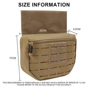 Bolsa Táctica Frontal para Exteriores, Riñonera EDC para Hombre, Bolsa Molle para Chaleco, Riñonera, Bolsas de Accesorios para Camping y Caza - Product Image 6