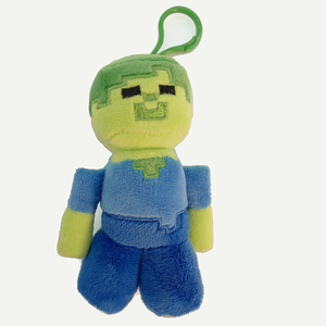Llavero de juguete <span class=keywords><strong>Minecraft</strong></span> al por mayor, regalos suaves para niños, muñeco de peluche de cumpleaños, colgante de animal de peluche del juego de minero, algodón y PVC - Product Image 3