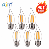 Prêt à expédier – Ampoule LED décorative E26 à flamme vacillante, 4,5W, 450LM, blanc chaud doux 2700K, dimmable, pour lustre – Accepte OEM ODM