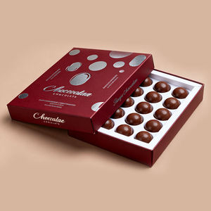 Wholesale customized luxury logo chocolate packaging <b>box</b> with ribbon chocolate gift <b>box</b> - Product Image 2