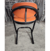 Tabourets de chaise de bar nordiques modernes à carreaux en cuir synthétique utilisés commerciaux pour les repas d'hôtel