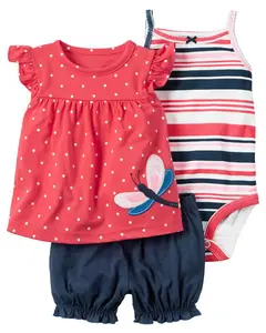 Bodysuits — body sans manches pour bébé fille, vêtements en coton mignon et respirant pour nouveau-né, t-shirt, ensembles de vêtements de combinaison, vente en gros