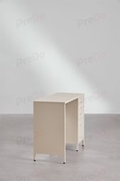 Bureau d'ordinateur en acier Predo OD-Lora08 avec 3 tiroirs, bureau de bureau moderne en métal, montage facile, poste de travail avec rangement