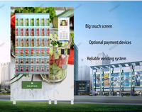 Machine intelligente pour distributeur automatique de fruits, réfrigérateur, avec écran tactile, pour publicité, auto-service, distributeur de salades, avec élévateur