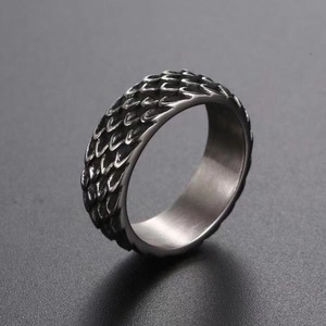 Cincin pasangan Hip Hop baja Titanium, perhiasan cincin <span class=keywords><strong>Punk</strong></span> Vintage Chunky, cincin pasangan, baja Titanium, <span class=keywords><strong>Retro</strong></span> pribadi - Product Image 5