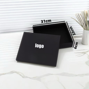 Cajas de Embalaje Plegables Negras de Lujo y Bolsas de Regalo de Papel para Comercio Electrónico, para Bolsos, Cinturones y Accesorios de Lujo - Product Image 3
