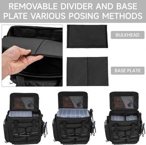 Mochila de pesca con soporte para cañas y aparejos, ligera, con funda protectora contra la lluvia (muestra gratuita) - Product Image 5