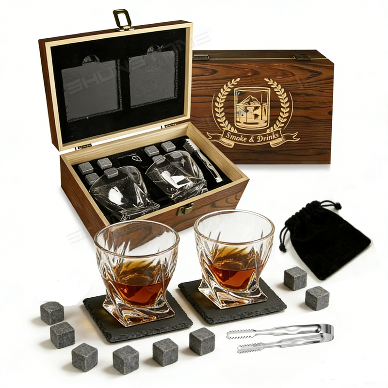 Custom Lead Free Crystal Square Whiskey