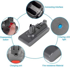 Batterie Lithium-ion de remplacement pour DysonTorque Drive <span class=keywords><strong>Animal</strong></span> <span class=keywords><strong>V11</strong></span> Complete <span class=keywords><strong>Extra</strong></span> <span class=keywords><strong>Dyson</strong></span> Absolute Pro Fluffy <span class=keywords><strong>v11</strong></span> batterie - Product Image 2