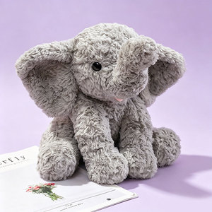 Adorable Peluche de Elefante Bebé, Juguete de Peluche Ultra Suave para Niños, Niñas y Bebés, Color Gris - Product Image 1