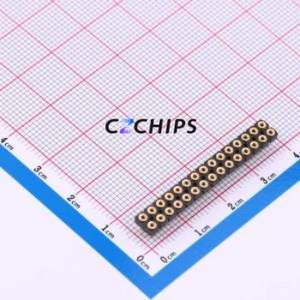 SDL-115-G-19 Pin Socket Through hole Component (THT),P=2.54mm Connector 2.54mm 2.54mm Through Hole Double Row - Product Image 1