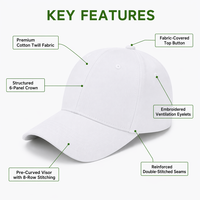 Casquette de baseball personnalisée brodée 6 panneaux en toile sergé réglable style vintage sportif unisexe avec lettres effet délavé vente en gros OEM ODM