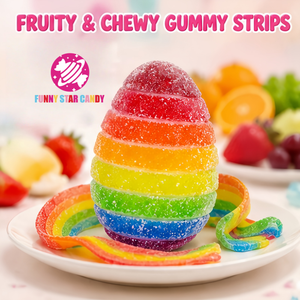 Gomitas de Frutas Arcoíris con Huevo Sorpresa, Dulces y Masticables para Niños, Venta al Por Mayor, Personalización OEM - Product Image 2