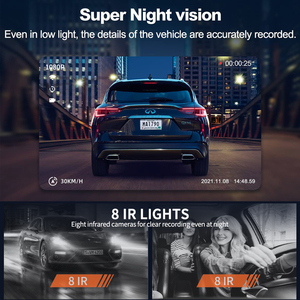 360 Độ Toàn Cảnh Car DVR 3-Inch Màn Hình 4 Kênh FHD 2K Video <span class=keywords><strong>Recorder</strong></span> 170 Độ Dash Cam 5G Wifi GPS Tầm Nhìn Ban Đêm - Product Image 5