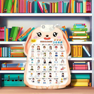 Offre Spéciale animaux indonésiens Fruits légumes Professions lettres <span class=keywords><strong>Audio</strong></span> tableau mural parlant affiche jouets éducatifs pour enfants - Product Image 3