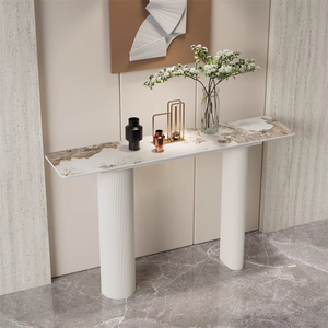 Table console haut de gamme style crème, élégante et sophistiquée, en <span class=keywords><strong>ardoise</strong></span>, pour chambre ou salon, entrée ou table d'appoint - Product Image 1