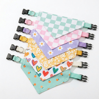 Lot en gros de colliers bandana détachables pour animaux de compagnie – Fabricant de foulards triangulaires ajustables à motifs personnalisés pour chiens et chats