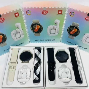Montre Connectée Dual Band Watch <span class=keywords><strong>7</strong></span> Max Suit 2 en 1 avec Écouteurs TWS Transparents Montre Intelligente Reloj Inteligente Watch7 Max Suit - Product Image 1