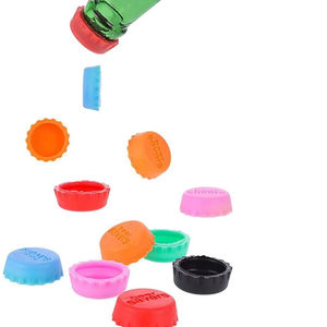 Kunden spezifisches Logo Silikon flasche Tops Utensilien für Glas Bier Wein Getränke flaschen abdeckungen Tasse Kondom kappen - Product Image 1
