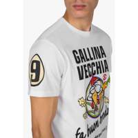 T-shirt blanc à manches courtes 100% coton, prix raisonnable, vêtements officiels VR46, mode sportive, Championnat du Monde Illimité 2004