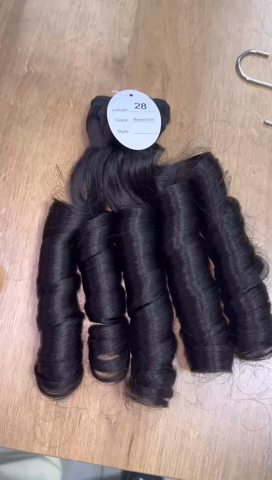 1 pezzo di fascio di riccioli rimbalzanti