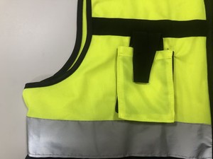 سترة أمان عاكسة للضوء للعمل في مجال البناء مع شعار، ملابس عمل عالية الوضوح حاصلة على شهادة CE - Product Image 4
