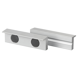 Équipement d'atelier, mors de banc et enclumes, paire de protège-mors magnétiques en aluminium FERVI - 0520 - Product Image 1