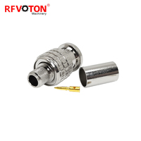 Connecteur coaxial RF de haute qualité Connecteur RF mâle Bnc Connecteur coaxial pour câbles RG6