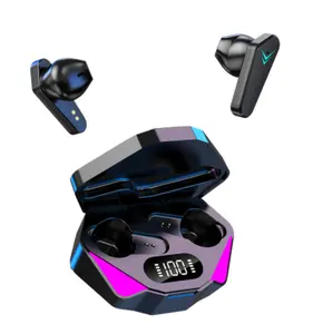 Bluetoothths x15 tws אוזניות משחקים 65ms נמוך השן כחול אוזניות אלחוטיות עם אוזניות אלחוטיות משחק מיקרופון אוזניות אלחוטיות
