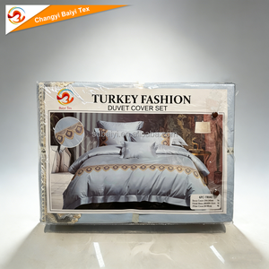 Juego de Ropa de Cama de Microfibra Tejida de Poliéster 100%, Duradera, Fácil de Lavar, Lisa, con Encaje Personalizado, Teñida en Color Sólido, de Lujo para el Hogar, Hotel y Hospital - Product Image 1