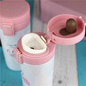 Boccetta sottovuoto da 16 once tazze da caffè isolanti con coperchio chiavetta da caffè fenicottero logo personalizzato bottiglia d'acqua da ragazza - Product Image 4