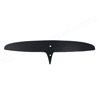 Nouveauté 2026 : Aileron arrière hydrofoil GY noir en fibre de carbone 360/45, accessoires de surf foil pour lacs, diverses tailles disponibles