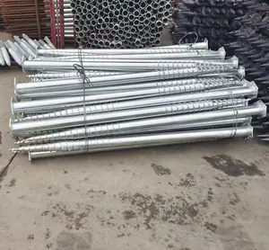 Precio de fábrica Tornillo de tierra de acero galvanizado Pilas de tornillo helicoidal de tierra