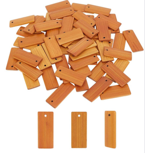 Ciondoli in <span class=keywords><strong>legno</strong></span> bianco rettangolo di bambù etichette regalo <span class=keywords><strong>nome</strong></span> appendere etichette personalizzate portachiavi in <span class=keywords><strong>legno</strong></span> per incisione laser - Product Image 6