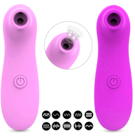 Tragbarer Silikon+ABS Wasserdichter Saugvibrator Oralsex-Sauger Klitoris-Stimulator 10 Modi Klitorales Erotik-Sexspielzeug für Frauen