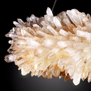 Lámparas Colgantes Modernas de Lujo con Cristal de Roca Natural para Sala de Estar, con Altura Ajustable, Tamaño Mediano - Product Image 6