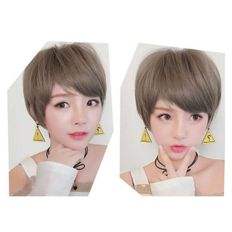 Varietà di parrucche per capelli umani delle streghe con taglio corto di Design quotidiano, incluso MN - Product Image 1