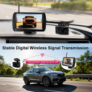 Suction Cup Installation AHD 4.3 Inch Wireless <b>Car</b> Blind Spot Monitoring System <b>Reversing</b> Aid License Plate <b>Camera</b> YB-Wireless-4 - Product Image 5