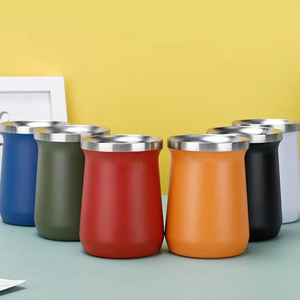 New Design Stainless Steel Double Wall Vacuum Insulated Powder Coating Thermal <b>Coffee</b> Tea Wine Tumbler - Product Image 4
