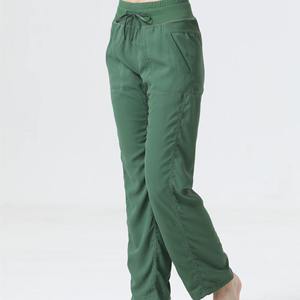 <span class=keywords><strong>Pantalones</strong></span> Capri Casuales de Cintura Ajustable con Cordón, 100% Algodón, Transpirables y Antiarrugas, Corte Regular para Mujer, para Uso Diario - Product Image 2