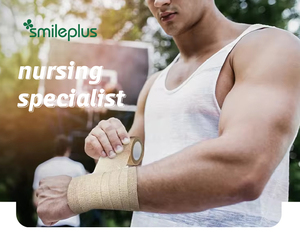 Bande de sport auto-adhésive beige respirante et imperméable pour poignet et cheville – Consommables médicaux - Product Image 4