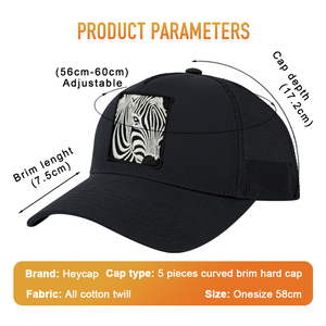 Gorra de Golf Heycap Premium de 5 Paneles, Gorra Trucker de Mezclilla de Algodón con Bordado Personalizado, Proveedor Mayorista de Fabricación de Ropa - Product Image 2