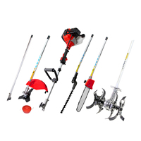 Gasoline 52cc cortador de escova, ferramenta multifuncional para jardim, aparador de grama universal 2 tempos 4 em 1