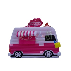 Xách tay Inflatable gian hàng kem xe tải van <span class=keywords><strong>pop</strong></span>-<span class=keywords><strong>up</strong></span> gian hàng thực phẩm ăn uống xe kiosk với đèn LED cho quảng cáo khuyến mãi DJ - Product Image 1