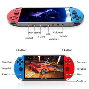 เครื่องเล่นเกมพกพา ZTX Trending New Kids Handheld 2000 เกมส์ X12 Plus หน้าจอ 7 นิ้ว ความจุ 16GB เครื่องเล่นวิดีโอเกมย้อนยุคแบบพกพา MP5 - Product Image 4