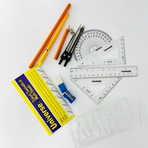 Good School 14PCS Math Geometry Metal Box Geometric Set Student Back to School Math Set - Product Image 4