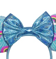 Ziming arc-en-ciel mignon bandeau paillettes arcs souris oreilles bandeau enfants Festival fête Cosplay bandeau